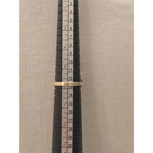 Vintage Size 5.75 Sterling Silver Marcasite Black Onyx Ring - Picture 4 of 4